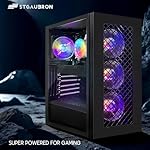 STGAubron Gaming Desktop PC, Intel Core I7 8th Gen up to 4.1G, GeForce GTX 1660 Super 6G, 16G DDR4, 512G SSD, WiFi 6 & BT 5.2, RGB Fan x4, Windows 11 Home - Image 2