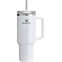 STANLEY Quencher H2.0 FlowState Stainless Steel Vacuum Insulated Tumbler with Lid and Straw for Water, Iced Tea or Coffee Pearl, 40 oz