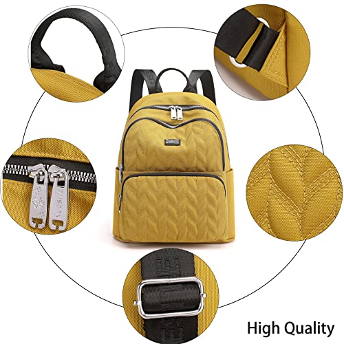 KESUDE Black Backpack Women Laides Rucksack School Bags Lightweight Nylon Shoulder Bag Daily Daypack for Womens, Ladies & Girls Trip Work Shopping - Image 5