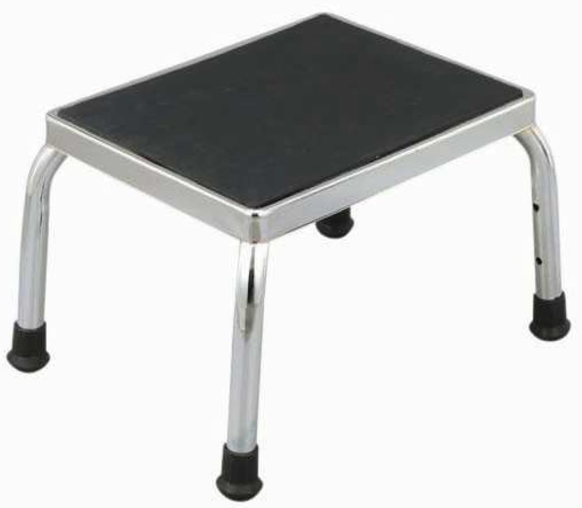 Poggiapiedi Scalino In Acciaio Inox Antiscivolo – 43x34x23 Cm, Portata 150 Kg, Made In Italy