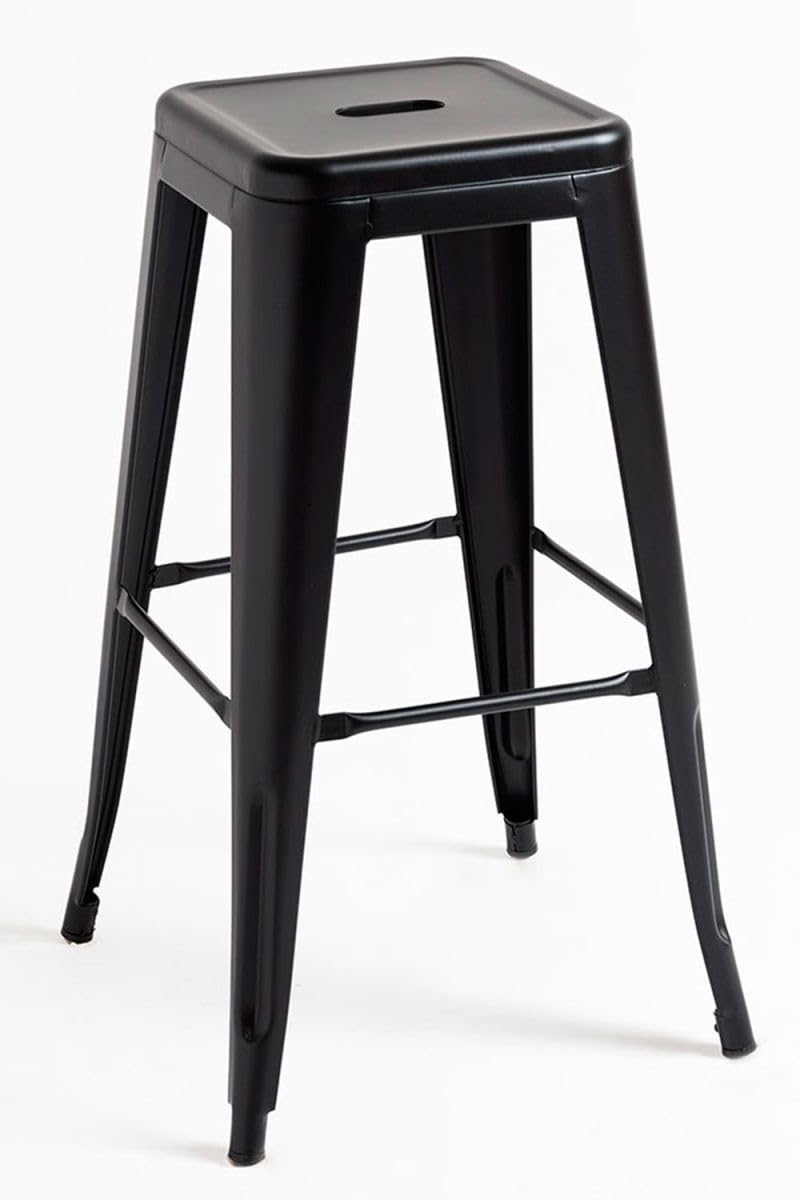 Regalos Miguel - Taburetes Altos - Taburete Torix Alto - Negro Mate