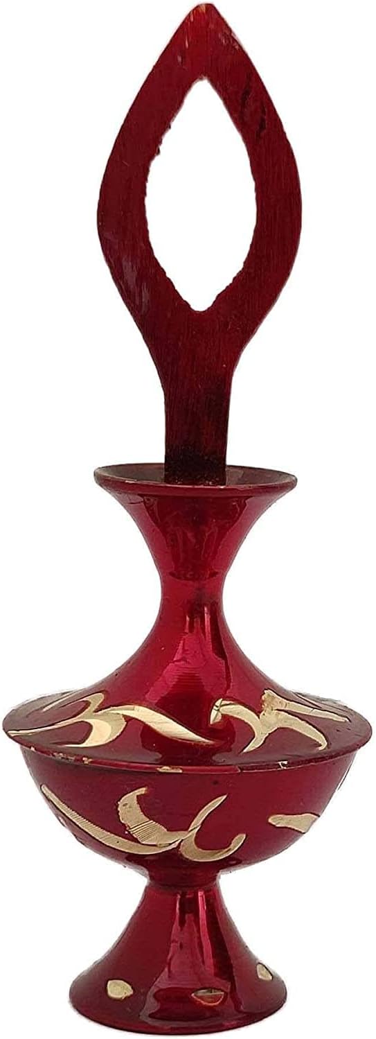 Sharvgun Antique Surma Dani Pot Without Suram Brass Metal Vintage Women Accessories Kajal Holder Make Up, Dressing Wedding Party Gift-4" Tall Teal Green