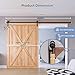 EaseLife 10 FT Sliding Barn Door Hardware Track Kit,Basic J Pulley,Slide Smoothly Quietly,Easy Install (10FT Track Kit for 60