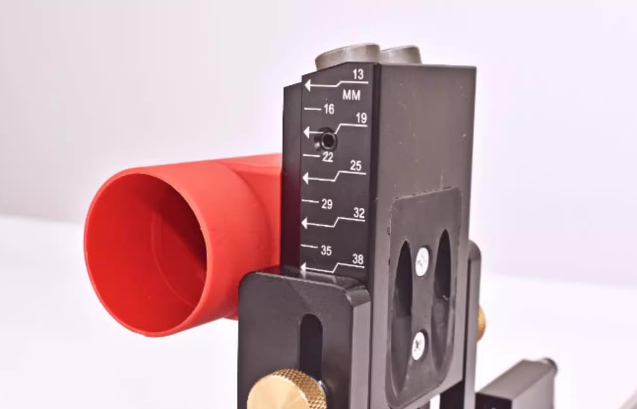 Pocket Hole Jig System, Woodworking Tool Drill Bits, Side Support Adjustable Removable Drill Guide, Professional Aluminum Dowel Jig with Pocket Hole Screws