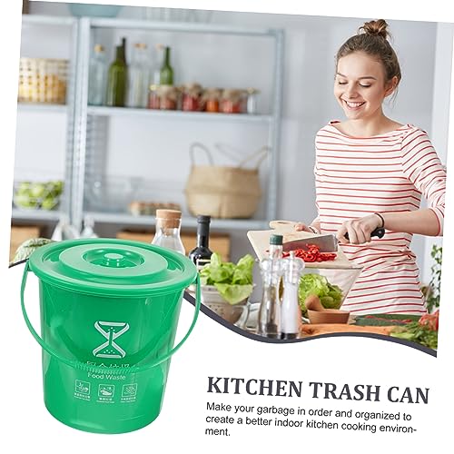 Caneca de Basura de Cocina Mobestech Plástico Verde miniatura 5