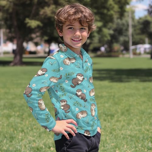 Boys Long Sleeve Shirt Tee Tops for Kids Teen 3-16 Years Old4