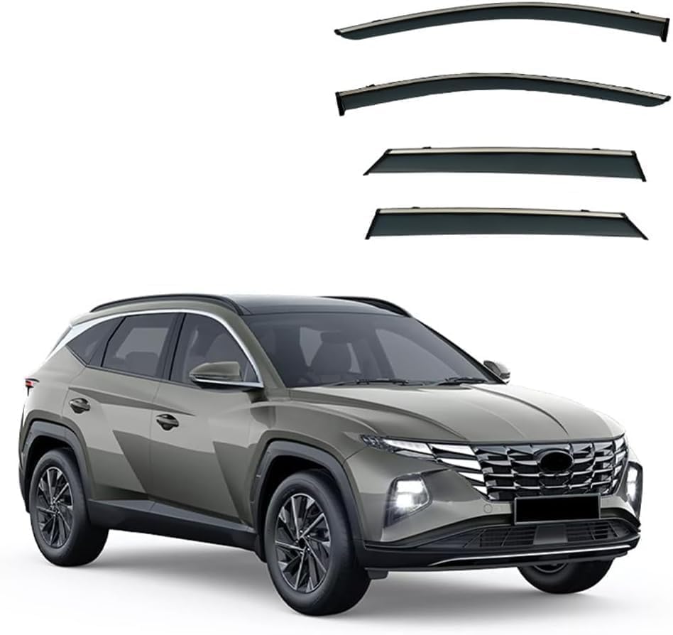 Deflectores De Aire para Hyundai Tucson 2021-2025, CocheViento Cortavientos Ventana Coche Derivabrisas Viseras Deflector