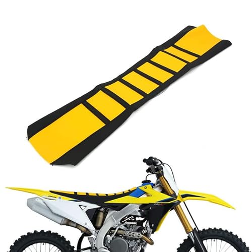 Ustpo Motorcycle Seat Cover Gripper Rubber Universal For Drz Rm Rmz 50Cc - 250Cc Crf Cr Xr Kx Klx Yz Ttr Pw Ssr Apollo Tao Tao Sdg Dirt Pit Bike Yellow #TOP4