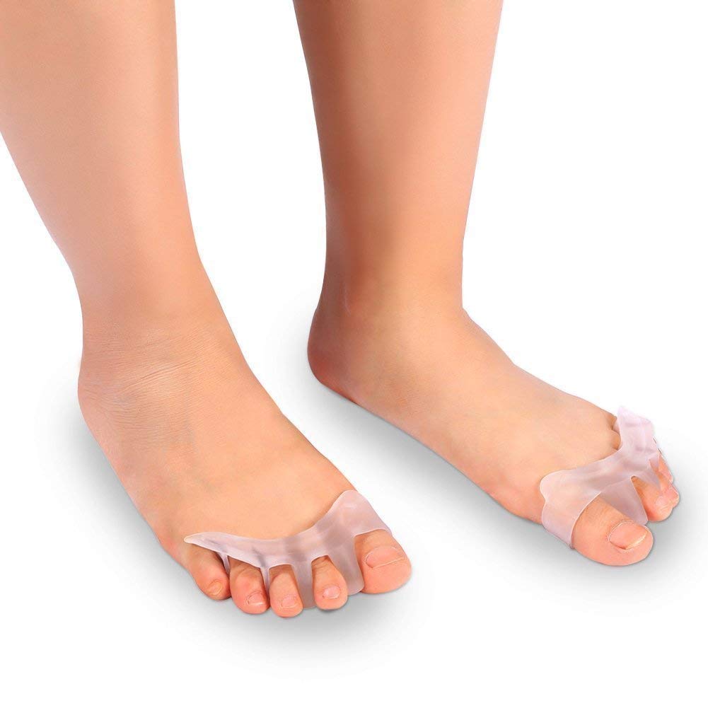 Lot de 8 séparateurs d'orteils pour soulager la douleur des oignons, redresser les gros orteils, séparateur d'orteils pour se chevaucher les orteils, correction Hallax Valgus, Unisexe, Soin des pieds