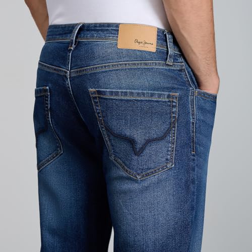 Image of Pepe Jeans Men's Jeans | Straight Fit | Mid Rise | Stretchable