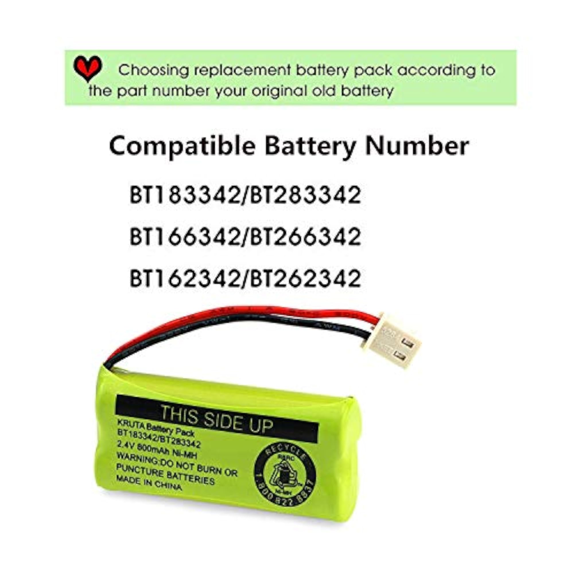 Compatible Cordless Phone Battery Replacement