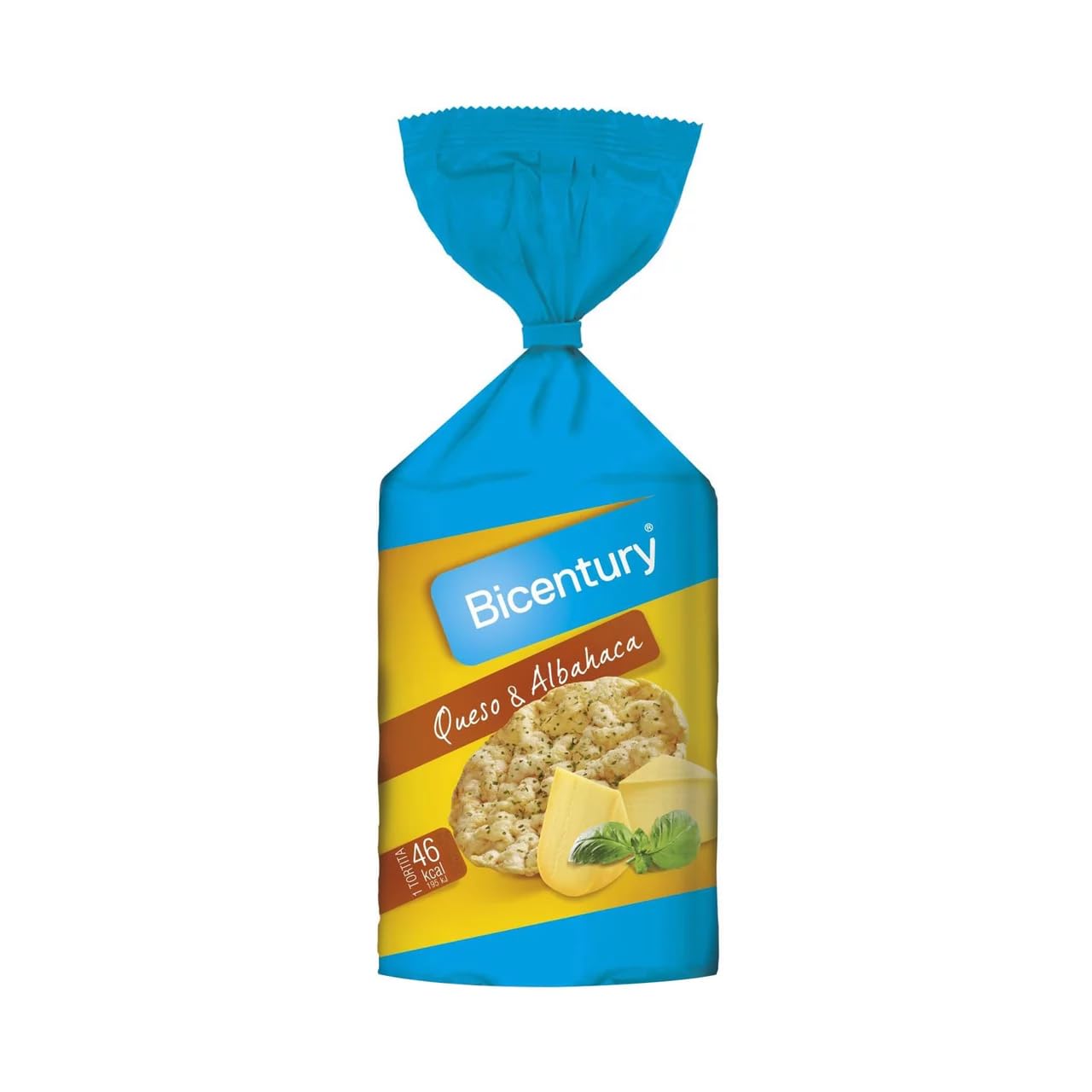 BICENTURY Maiswaffeln Käse-Basilikum-Geschmack BICENTURY 123,5 g, 12er Pack