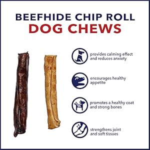   Pet-Factory-100-Made-in-USA-Beefhide-5-Chip-Rolls-Dog-Chew-Treats-Beef-Chicken-Flavor-18-Count1-Pack