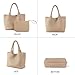 SporGenius Woven Tote Bag for Women, Vegan Leather Handwoven Bags with Small Handmade Purse, Large Travel Braided Top Handle Handbags (Apricot)