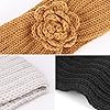 DRESHOW 4 Pièces Bandeau Cheveux pour Femme Bandeaux Hiver Serre-Tête Tricoté Oreille Réchauffeur Chaud Noué Bande Elastique Cheveux #4