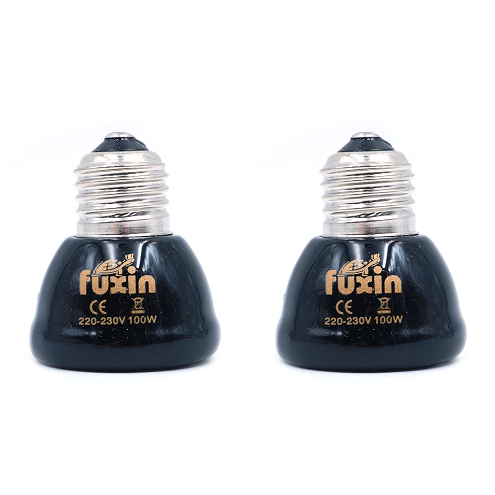 Ancllo Light E27 Bulb Far Infrared Ceramic Pet Heating Lamp For Lizard Fruit Spider Reptile Box Warmer Bulbs 100W