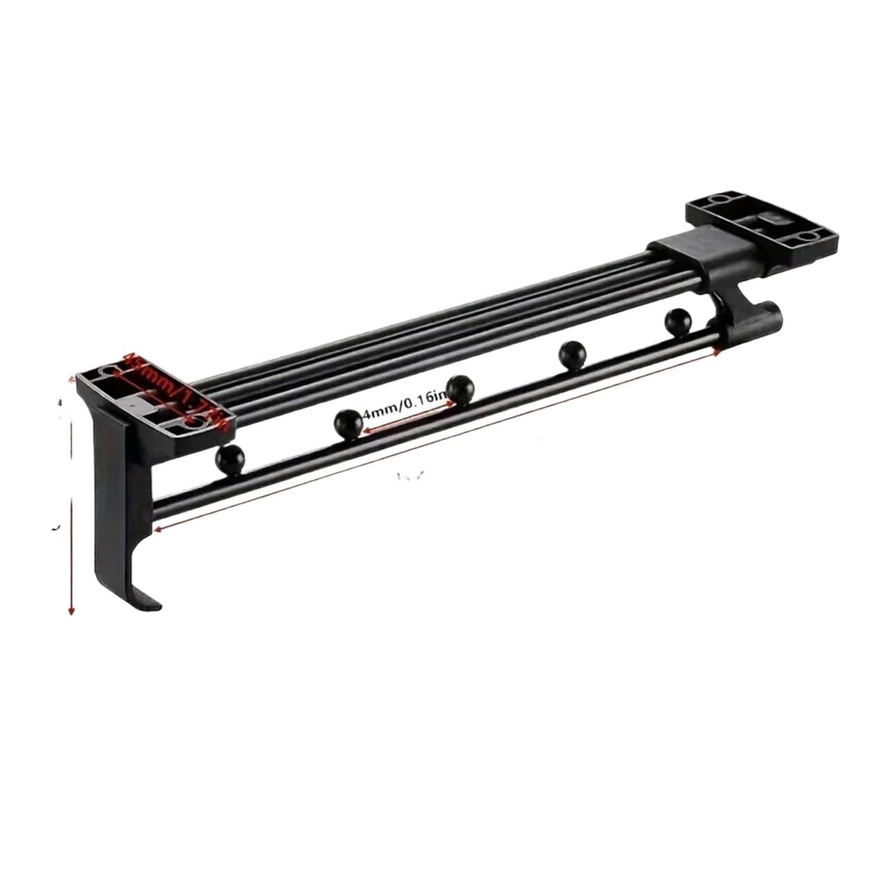 Pull Out Clothes Rail 1pcs Retractable Closet Pull Out Rod Valet Extending Rail Hanger Pants(Length-300mm)