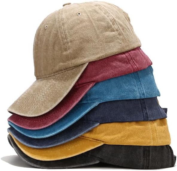 Unisex Baseball Cap Solid & Washed Colors Adjustable Cotton Dad Hat Classic Low Profile Cap for Men and Women - Image 5