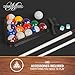 EastPoint 2.0 Billiard & Pool Table - 87 in Bar-Size, Black, Complete Set - Pro-Grade Bounce on Pool Tables - Built-in Leg Levelers for Adult Game Rooms - Accessory Kit for Billiards
