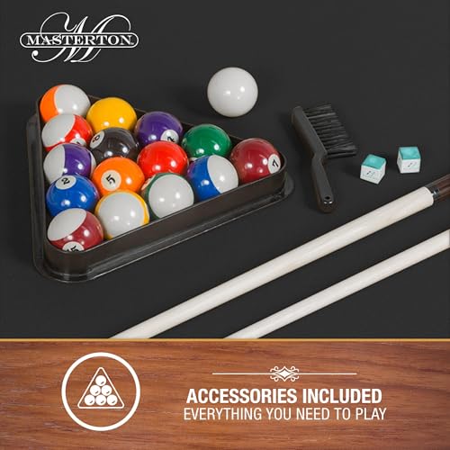 Image of EastPoint Sports Masterton 2.0 Billiard Bar-Size Pool Table 87 Inch - Perfect for Family Game Room