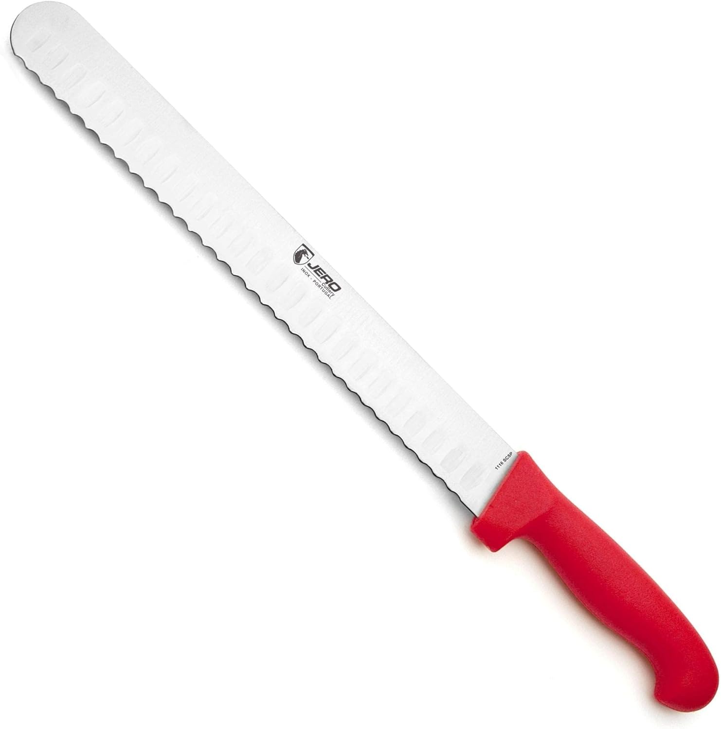 Jero Pitmaster Serrated Concavo Slicer - Wide 12 Inch Blade For Meat Slicing