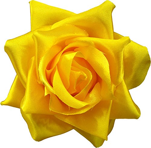 Yellow/Gold Rose Hair Clip from Sourpuss Clothing