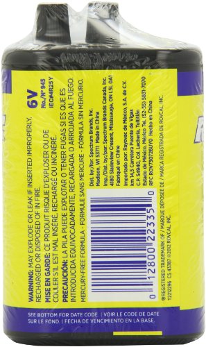 Rayovac 945R4C Heavy Duty Lantern Battery thumb #3