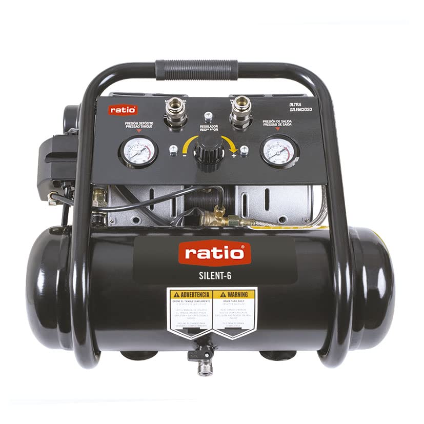 Compresor portatil silencioso 1hp 230v