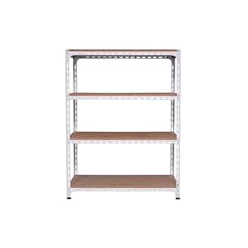 家具 金属 鉄製 棚 ④ Amazon｜スチールラックのキタジマ アングル棚 4段 幅90×奥行60