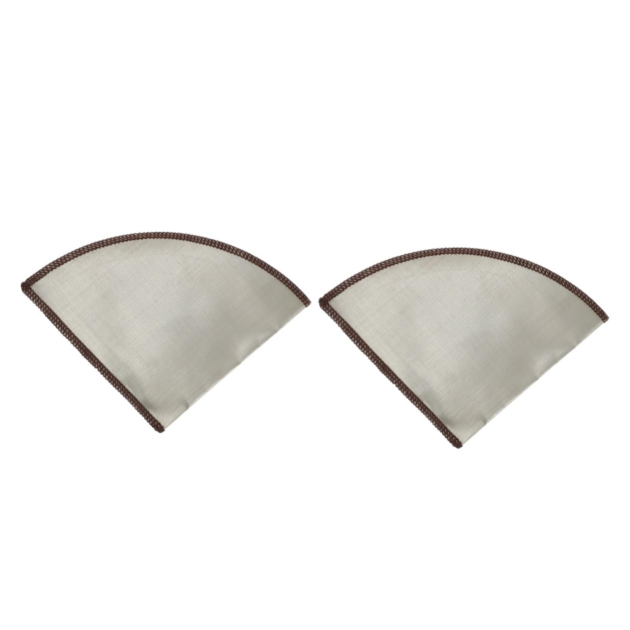 Uonlytech 2pcs Stainless Dripper Filter Cone Reusable Coffee Maker for Cups Easy to Clean for Home Brewing