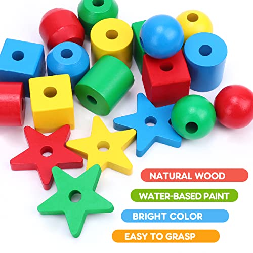 Japace Perline da Infilare in Legno, Giochi