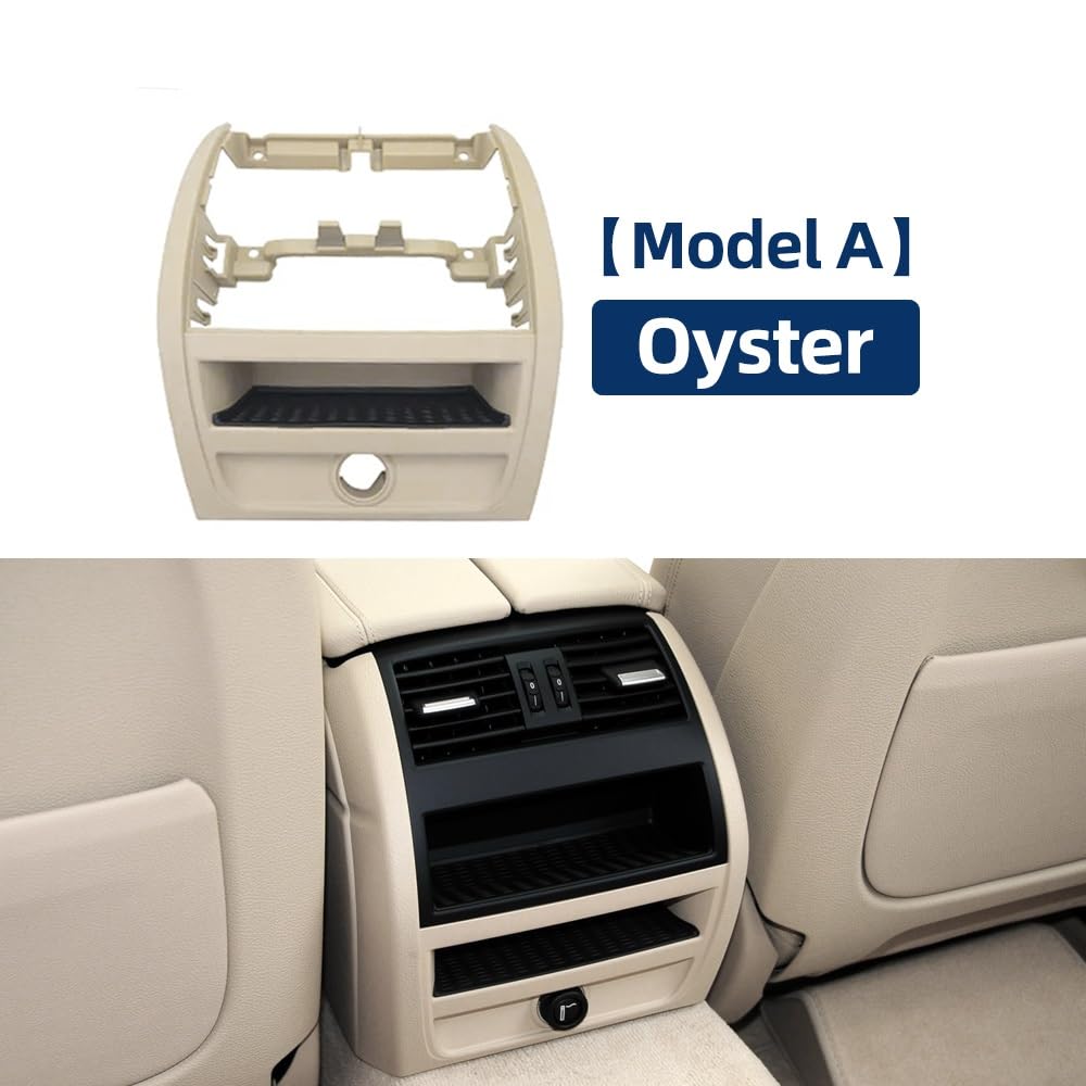 Kompatibel Mit Für 5 Series 2010 2011 2012 2013 2014 2015 2016 2017 Rahmen Für Die Lüftungsdüse Der Klimaanlage OEM: 51169206785(Model A Gray)