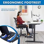 Mount-It! Under Desk Footrest, Adjustable Foot Rest Under Desk with 3 Tilt Positions, Large Non Slip Office Foot Rest with Massaging Surface, Ergonomic Foot Stool Under Desk for Home or Office - Image 4