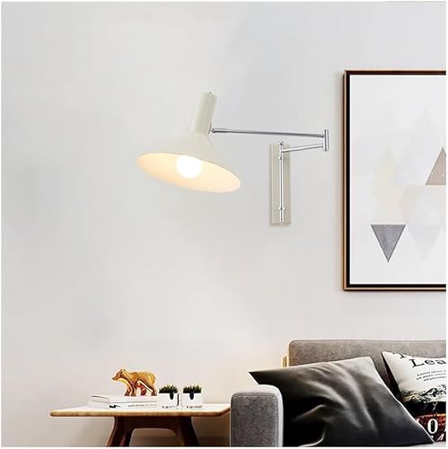 Miniatura 9 de Aplique de pared Bauhaus con brazo articulado, Aplique industrial cromado, luz de lectura ajustable para mesilla de noche, lámpara de metal moderno