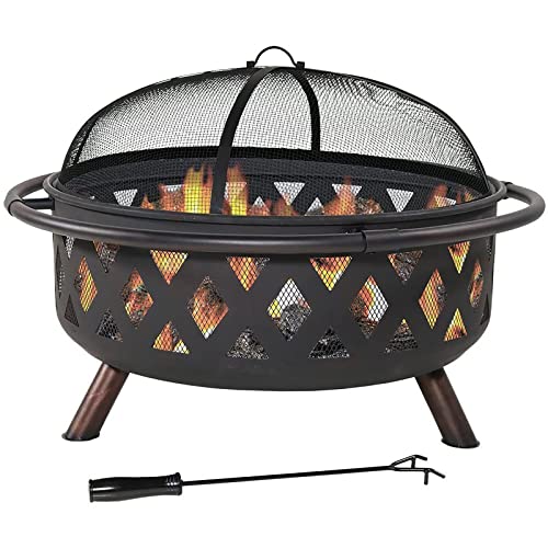 Camping FirePit for Outside Heating Stove Home Cottage Fireplace Patio Garden Indoor Heating Table Wood Charcoal Barbecue Stove Heating Fire Pit Outdoor