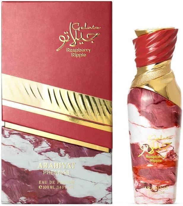 Arabiyat Prestige Gelato Raspberry Ripple EDP Eau de Parfum für Damen, 100 ml, hergestellt in den VAE