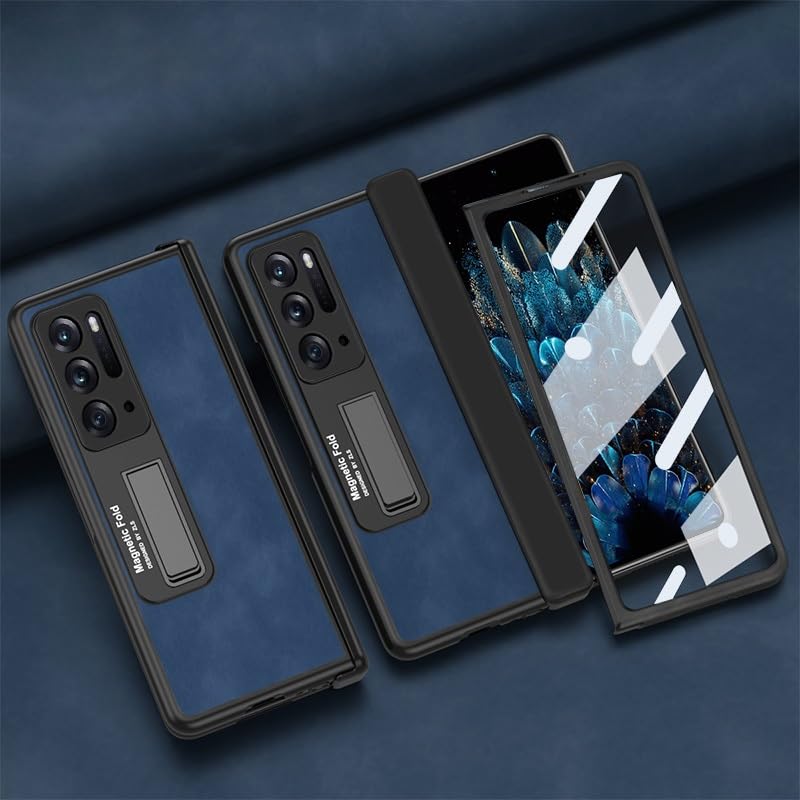 Étui en cuir synthétique pour Oppo Find N coque antichoc avec béquille