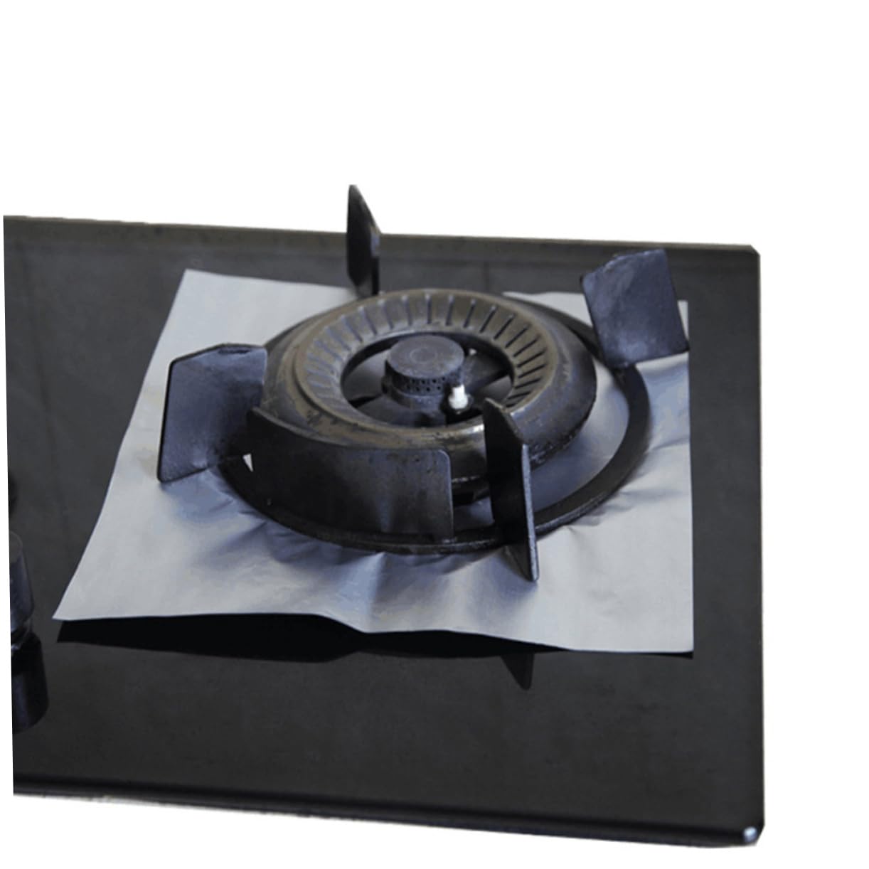 Hemobllo 24pezzi Coperture Per Bruciatore Gas Riutilizzabili Protezione Per Piano Cottura Facili Da Pulire Materiale Resistente e Antistatico Argento