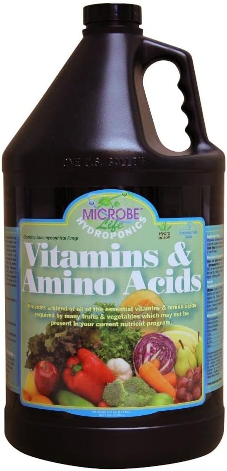 Premium Vitamins & Amino Acids Essential for Maximum Plant Growth and Root Uptake, Use with Any Feeding Systems Including Hydroponics or Soil, 1 Gallon
