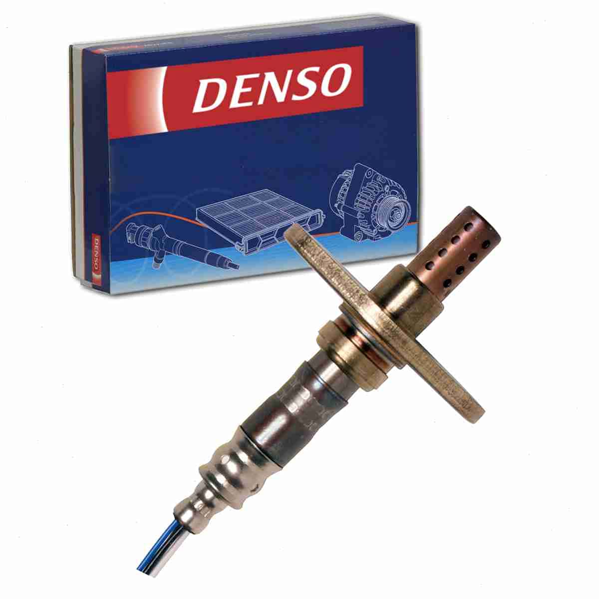 Sensor de oxígeno (O2) aguas abajo DENSO para Toyota Tacoma 1995-2004 | No incluye conector; 2.4L 2.7L 3.4L L4 V6, repara el sensor O2/lambda detrás de una luz de verificación del motor, ralentí irregular y MPG deficiente;