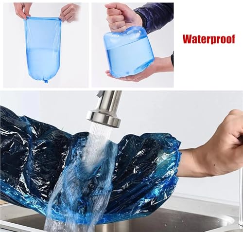 Manchons imperméables bleu 200pcs manchettes protection bras - 4
