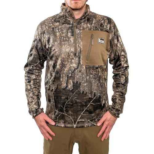 Banded Men's Mid-Layer 1/4 Zip Fleece Pullover, Warm Soft Outdoor Hunting Shirt w/Insulated Brushed Interior & Elastic Cuffs4