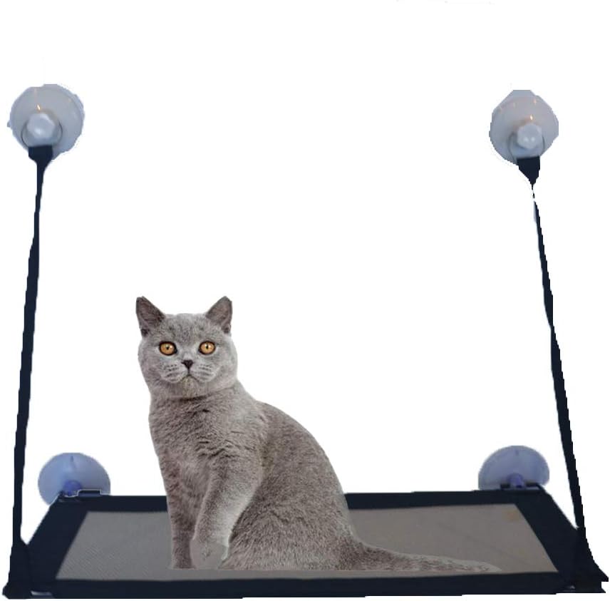 ANPPEX Cat Hanging Bed, Hammock Bed Window Perch Bed Seat with Suction Cup, Comfortable Durable Solid Save Space Easy to Clean Install