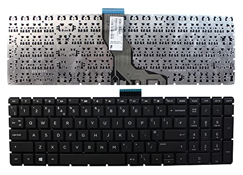 Clavier de rechange noir compatible avec HP Home 15-BS531TU pour réparer un PC portable panne