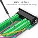 ATMLCOER DB44 Connector,Female D-SUB Header to 44-pin Port Terminal Adapter Breakout Board No Soldering Needed,with Bolts