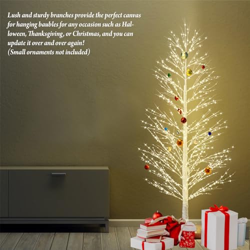 6FT-Enchanting-Birch-Tree-with-1300-LED-Lights-Twinkle-Light-White-Christmas-Tree-with-Timer-IP44-Waterproof-for-Indoor-Outdoor-Festival-Wedding-Party-Christmas-Decorations 6FT Enchanting Birch Tree with 1300 LED Lights Twinkle Light White Christmas Tree with Timer IP44 Waterproof for Indoor Outdoor Festival Wedding Party Christmas Decorations