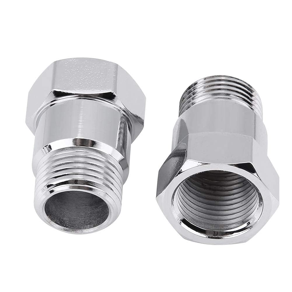Adattatore sensore ossigeno 32mm M18 * 1,5 2 pezzi prolunga O2 argento