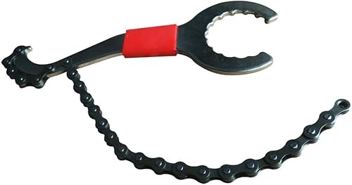 Miniatura 2 de Látigo de cadena de bicicleta 3 en 1 Llave removedor de piñón de cadena de bicicleta Rotor de bloqueo de casete de rueda libre Soporte de extracción