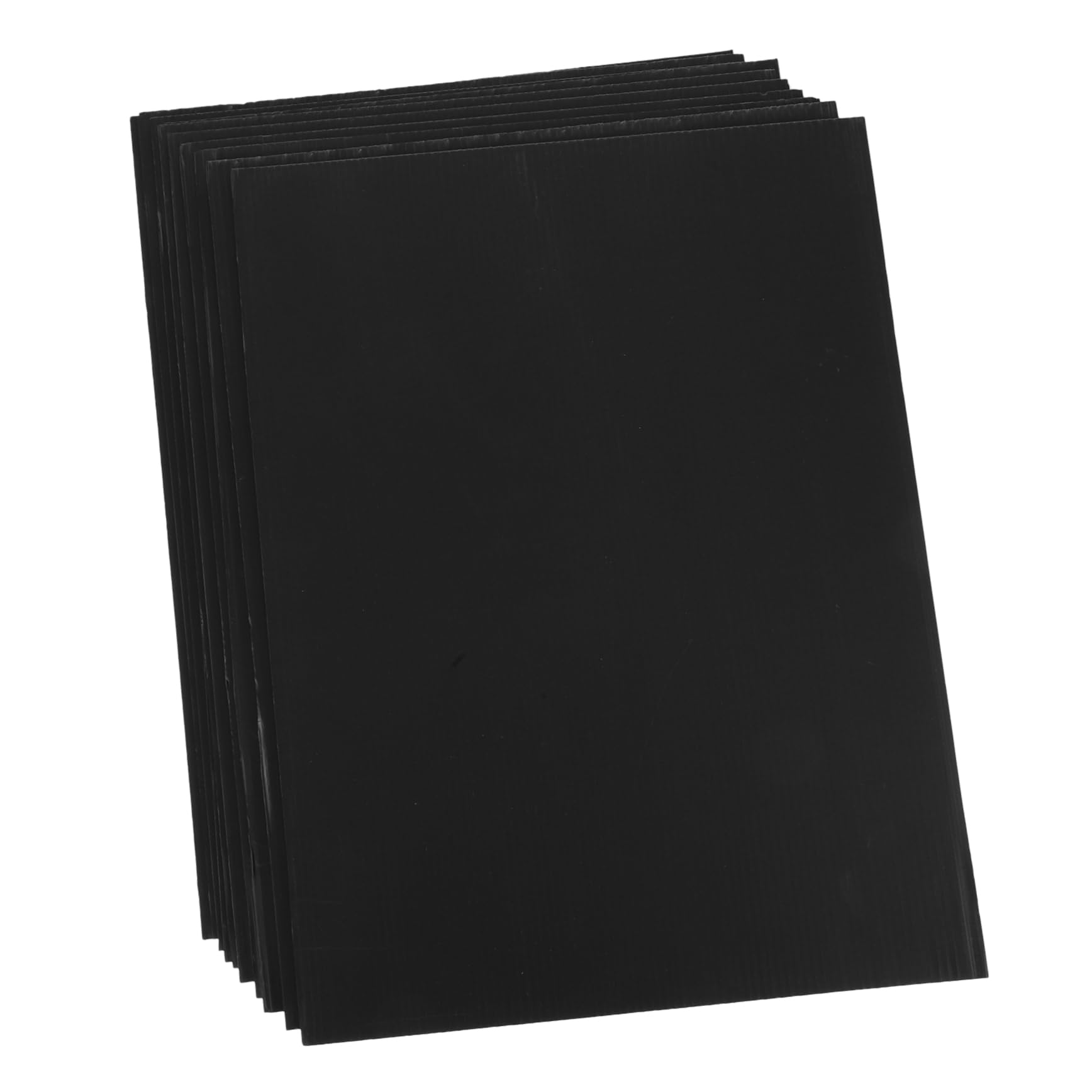 Feuilles de Plastique Ondulées Noir 10pcs 40x30x0.4 Cm Rentrée Scolaire