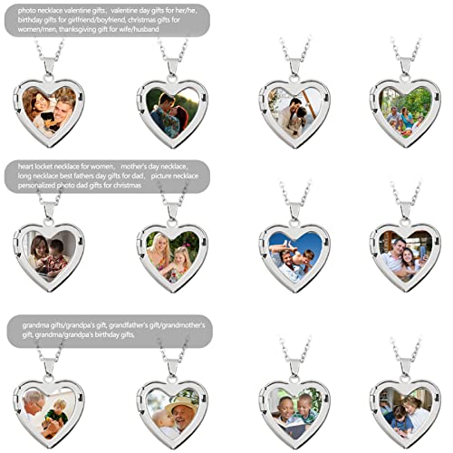 All Hearts Day Gifts for Wife and Mom Zilveren Ketting met Foto "Forever In My Heart" Romantische Geschenken voor Haar Vrouwen - Afbeelding 6